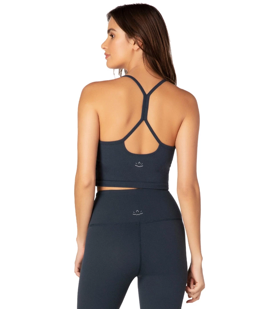 Beyond Yoga Slim Racerback Cropped Tank Nocturnal Navy 4 Beyond Yoga Slim Racerback Cropped Tank Nocturnal Navy