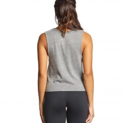 Spiritual Gangster Warrior Crop Tank Heather Grey CLOTHING