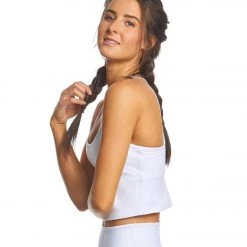 CLOTHING Beyond Yoga Slim Racerback Cropped Tank White 10 CLOTHING Beyond Yoga Slim Racerback Cropped Tank White