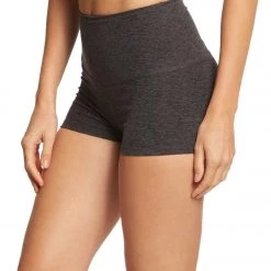 Beyond Yoga Spacedye Circuit High Waisted Short Shorts Black/Charcoal CLOTHING