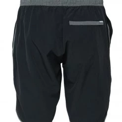 Vuori Men's Banks Shorts Black Linen Texture