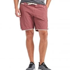 CLOTHING Vuori Men's Banks Shorts Amber Linen Texture