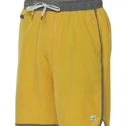 CLOTHING Vuori Men's Banks Shorts Saffron Linen Texture