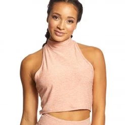 Beyond Yoga Lightweight Racerback Cropped Tank Rainwash Pink Shell