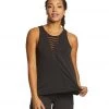 Betsey Johnson Performance Deep V Stripe Insert Swing Tank 2 Betsey Johnson Performance Deep V Stripe Insert Swing Tank