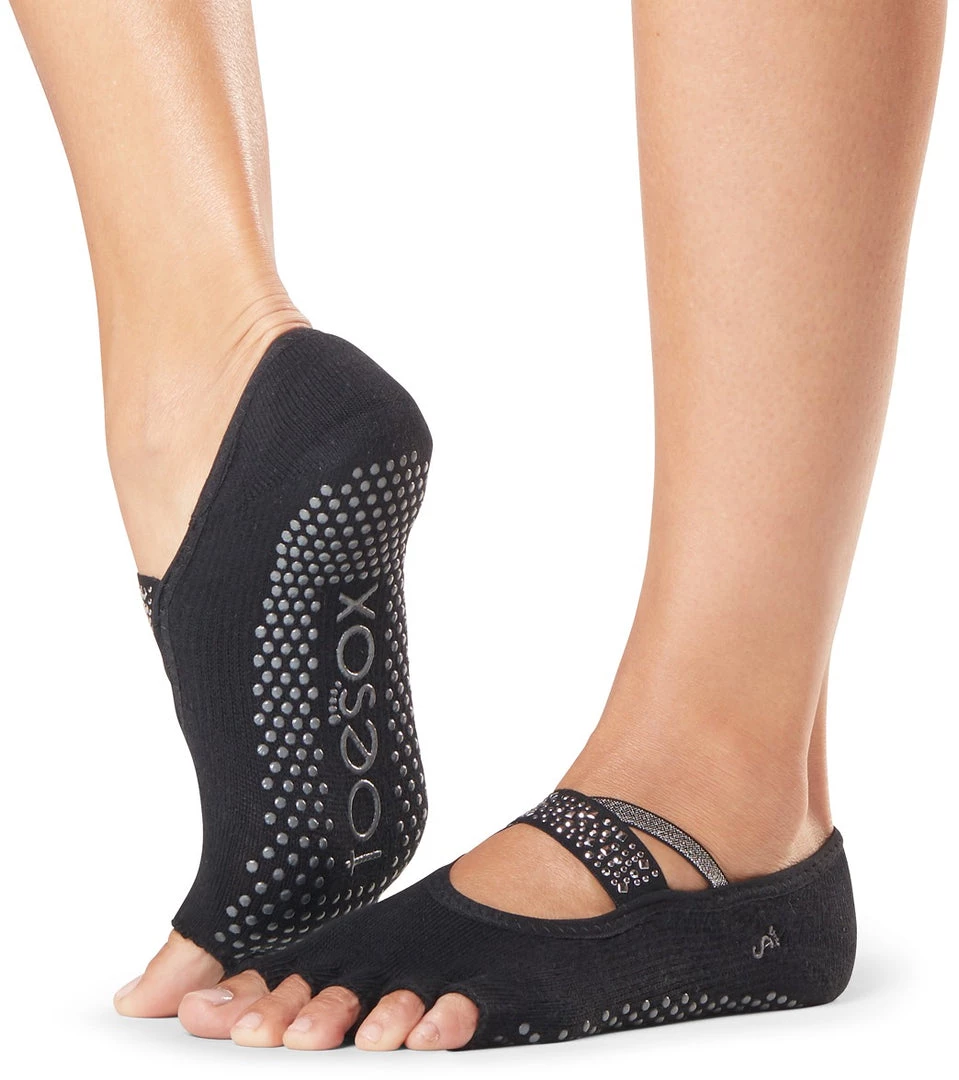 Toesox Mia Half-Toe Yoga Grip Socks Lady 3 Toesox Mia Half-Toe Yoga Grip Socks Lady
