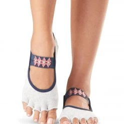 Toesox Mia Half-Toe Yoga Grip Socks Yonder