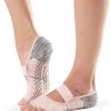 ACCESSORIES Toesox Mia Half-Toe Yoga Grip Socks Flurry