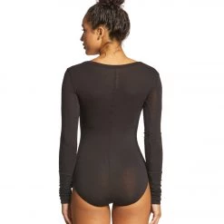 CLOTHING Free People Bodysuit Easy Peasy Black 10 CLOTHING Free People Bodysuit Easy Peasy Black