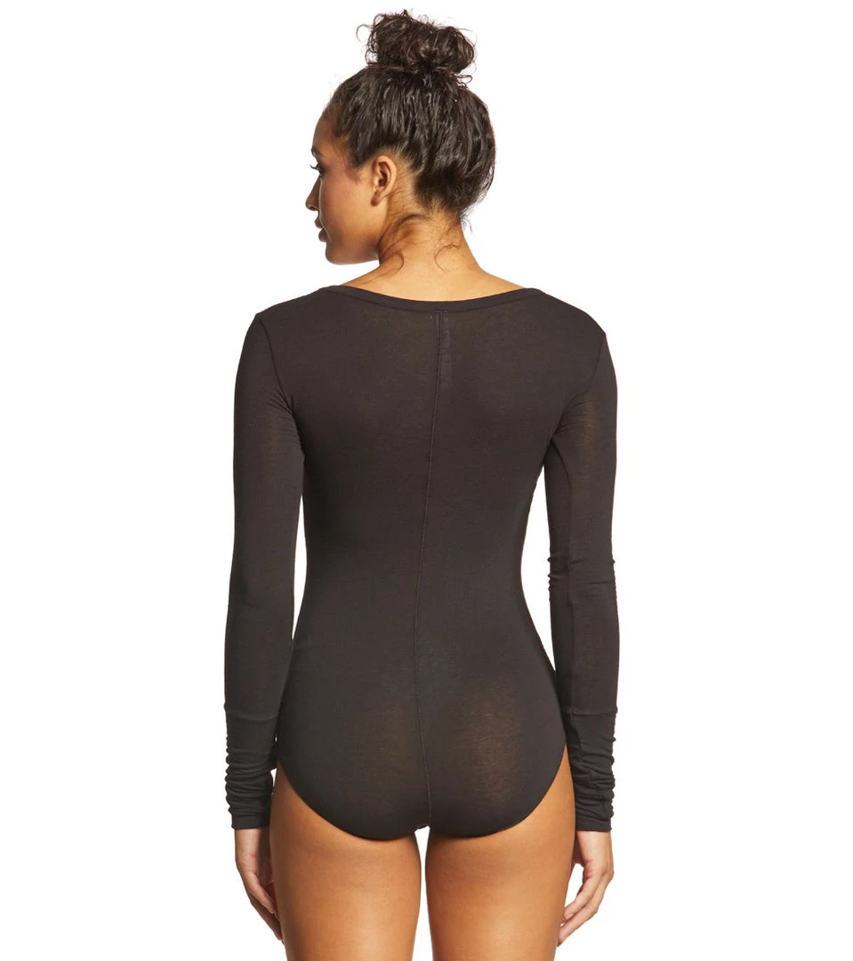 CLOTHING Free People Bodysuit Easy Peasy Black 5 CLOTHING Free People Bodysuit Easy Peasy Black