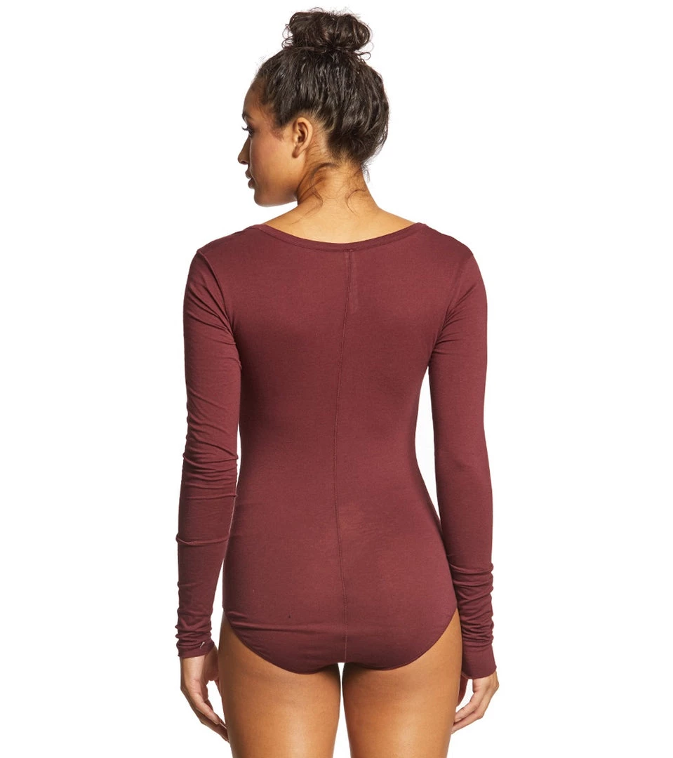 CLOTHING Free People Bodysuit Easy Peasy Wine 5 CLOTHING Free People Bodysuit Easy Peasy Wine