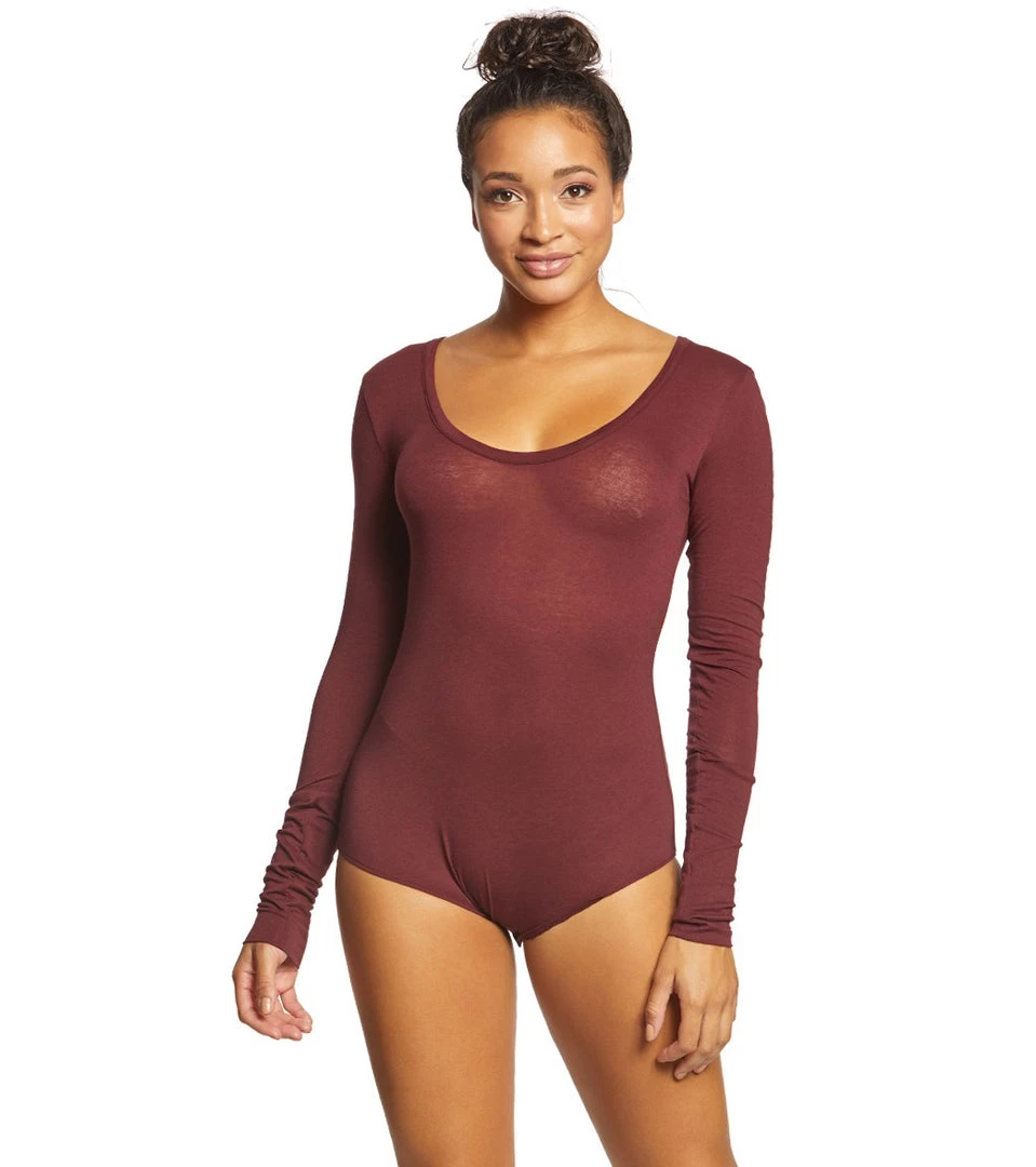 CLOTHING Free People Bodysuit Easy Peasy Wine 6 CLOTHING Free People Bodysuit Easy Peasy Wine