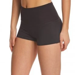 Mika Yoga Wear Bella High Waist Yoga Shorts Black CLOTHING
