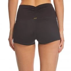 Mika Yoga Wear Bella High Waist Yoga Shorts Black CLOTHING