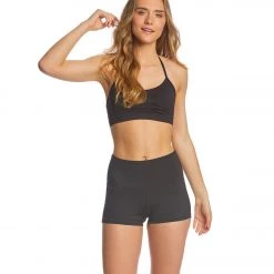 Mika Yoga Wear Bella High Waist Yoga Shorts Black CLOTHING