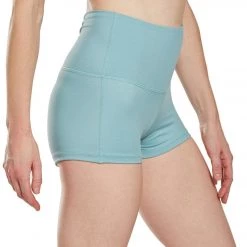 Mika Yoga Wear Bella High Waist Yoga Shorts Seaglass