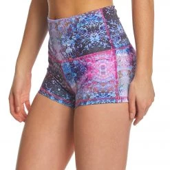 Mika Yoga Wear Bella High Waist Yoga Shorts Milky Way CLOTHING