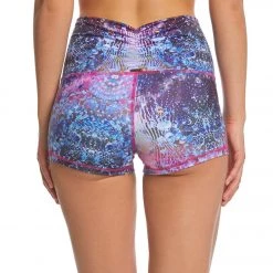 Mika Yoga Wear Bella High Waist Yoga Shorts Milky Way CLOTHING