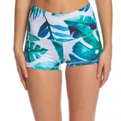 Mika Yoga Wear Bella High Waist Yoga Shorts Banana Leaf CLOTHING