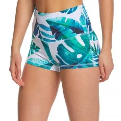 Mika Yoga Wear Bella High Waist Yoga Shorts Banana Leaf CLOTHING