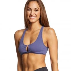 CLOTHING Free People Chalice Seamless Bra Blue Moon