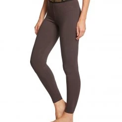 Hard Tail Logo Yoga Leggings Raven CLOTHING