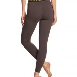Hard Tail Logo Yoga Leggings Raven CLOTHING