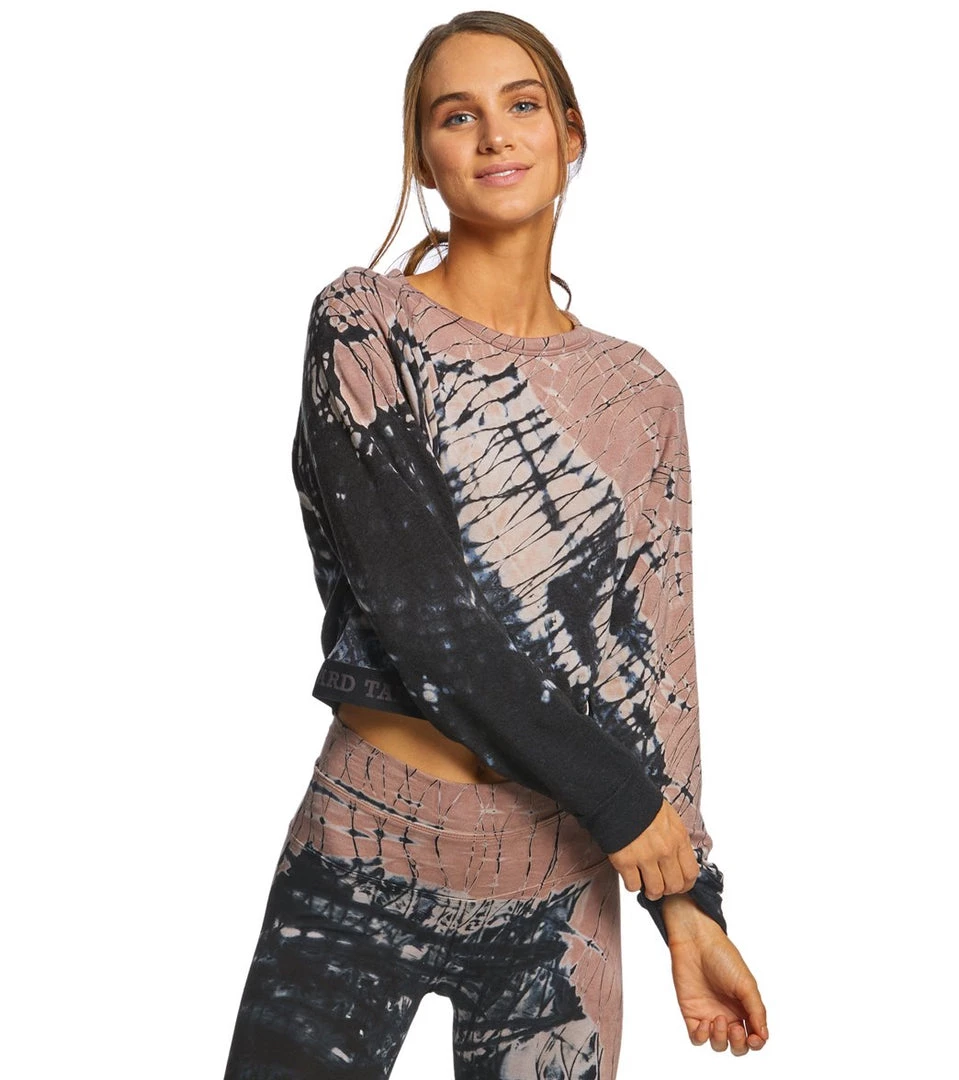 Hard Tail Logo Cropped Pullover Brown/Black Diagonal Butterfly 3 Hard Tail Logo Cropped Pullover Brown/Black Diagonal Butterfly