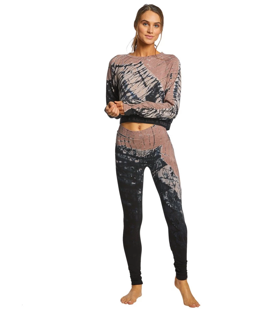 Hard Tail Logo Cropped Pullover Brown/Black Diagonal Butterfly 6 Hard Tail Logo Cropped Pullover Brown/Black Diagonal Butterfly