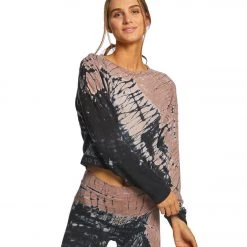 Hard Tail Logo Cropped Pullover Brown/Black Diagonal Butterfly 15 Hard Tail Logo Cropped Pullover Brown/Black Diagonal Butterfly