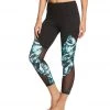 Balance Collection Nola Yoga Capris With Pockets Viridian Green Tropic