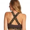 Hard Tail Logo Yoga Sports Bra Raven