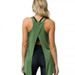 CLOTHING Onzie Tie Back Tank Olive Twist