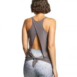 Onzie Tie Back Tank Graphite CLOTHING