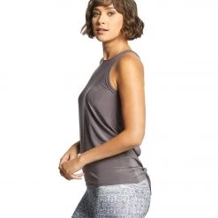 Onzie Tie Back Tank Graphite CLOTHING 10 Onzie Tie Back Tank Graphite CLOTHING