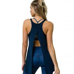 CLOTHING Onzie Tie Back Tank Navy