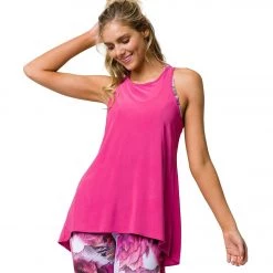 Onzie Tie Back Tank Magenta