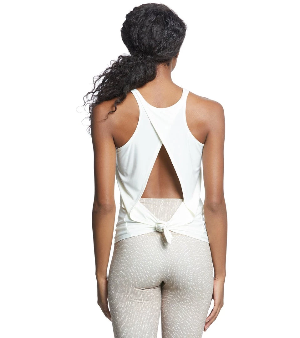 Onzie Tie Back Tank Vanilla CLOTHING 3 Onzie Tie Back Tank Vanilla CLOTHING