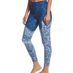 Free People Movement Sunny Bandana Yoga Leggings Blue