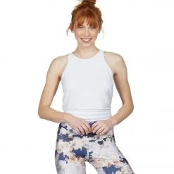 Onzie Tie Back Tank White CLOTHING