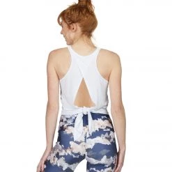 Onzie Tie Back Tank White CLOTHING