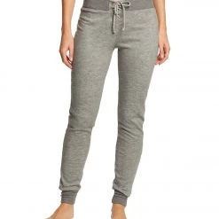 Beyond Yoga Lasso Tie Long Sweatpants Mid Heather Gray CLOTHING