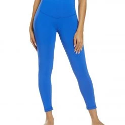 CLOTHING DYI Take Control High Waisted 7/8 Yoga Leggings Azure Blue