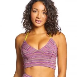 CLOTHING Glyder Prima Bra Jacquard Stripe