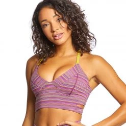 CLOTHING Glyder Prima Bra Jacquard Stripe