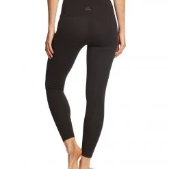 Beyond Yoga Got To Slit High Waisted 7/8 Yoga Leggings Jet Black CLOTHING