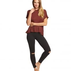 Beyond Yoga Got To Slit High Waisted 7/8 Yoga Leggings Jet Black CLOTHING