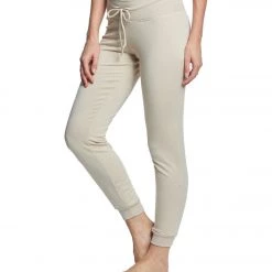 Beyond Yoga Cozy Fleece Lounge Around Midi Joggers Texas Taupe CLOTHING