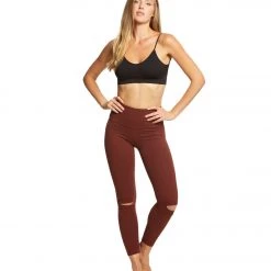 Beyond Yoga Got To Slit High Waisted 7/8 Yoga Leggings Red Rock 11 Beyond Yoga Got To Slit High Waisted 7/8 Yoga Leggings Red Rock