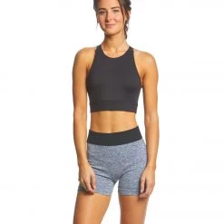 NEW ARRIVALS Free People Movement Seamless Shorts Light Grey
